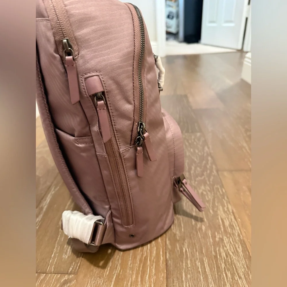 Tumi Harriett Dusty Rose Backpack with Gun Metal Hardware 13” Laptop